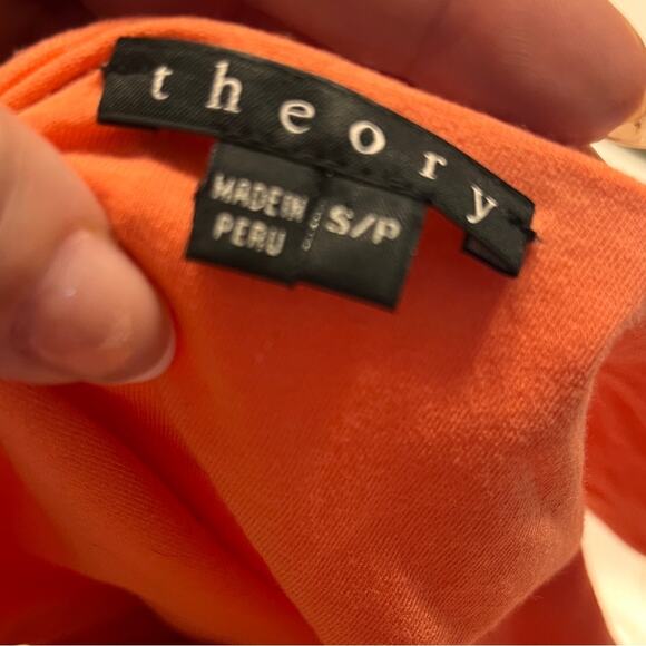 Theory Coral Cotton Tank Mini Dress small - Picture 4 of 7